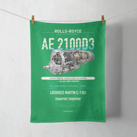 Thumbnail for AE 2100D3 design on green towel