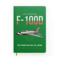 Thumbnail for F-100D Super Sabre design on green notebook