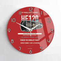 Thumbnail for HF120 design on red no frame wall clock