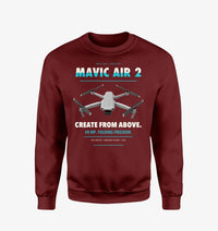 Thumbnail for DJI Mavic Air 2 design on wine red sweatshirt