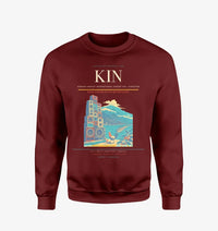 Thumbnail for Norman Manley International Airport (KIN) design on wine red sweatshirt