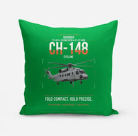 Thumbnail for Sikorsky CH-148 Cyclone design on green pillow