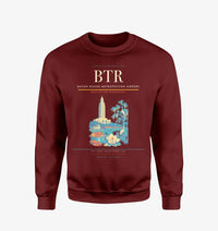 Thumbnail for Baton Rouge Metropolitan Airport BTR Sweatshirt - Wine Red