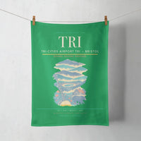 Thumbnail for Tri-Cities Airport (TRI) design on green towel