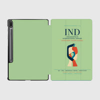 Thumbnail for Indianapolis International Airport (IND) design on light green samsung tablet tablet case