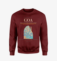 Thumbnail for Genoa Cristoforo Colombo Airport (GOA) design on wine red sweatshirt