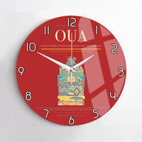 Thumbnail for Thomas Sankara International Airport (OUA) design on red no frame wall clock