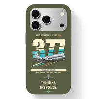 Thumbnail for Boeing 377 Stratocruiser design on green army magsafe iphone case