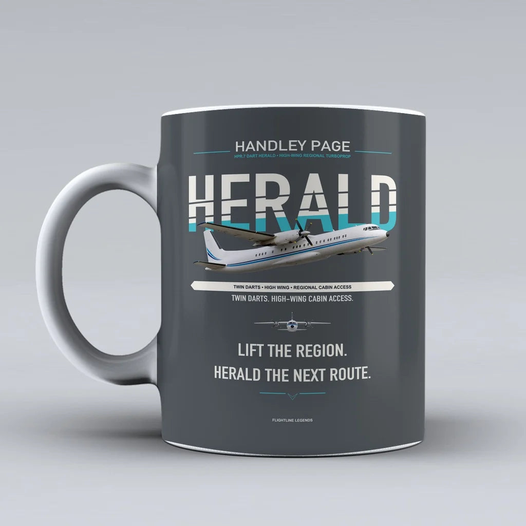 Page HPR.7 Dart Herald Mug design on gray handley