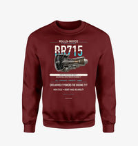 Thumbnail for BR715 design on wine red sweatshirt
