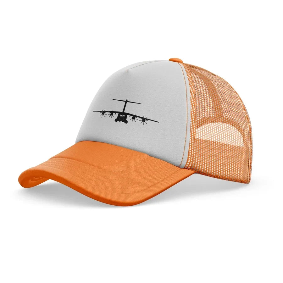 Airbus A400M Silhouette trucker cap - orange