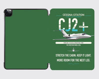 Thumbnail for Cessna Citation CJ2+ design on green ipad tablet case