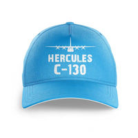 Thumbnail for Military Transport Airplane C 130 printed hat - light blue