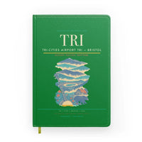 Thumbnail for Tri-Cities Airport (TRI) design on green notebook