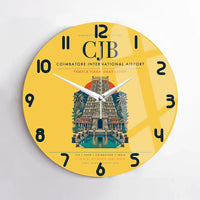 Thumbnail for Coimbatore International Airport CJB Wall-Clock No-Frame - Yellow