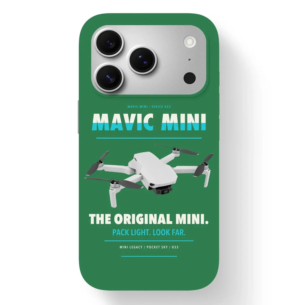 DJI Mavic Mini Case design on green iphone case