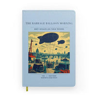 Thumbnail for VINTAGE G4521 - The Barrage Balloon Morning - Designed Notebooks design on lightblue