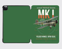 Thumbnail for Fairey Swordfish Mk I design on green ipad tablet case