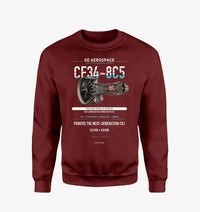 Thumbnail for CF34-8C5 design on wine red sweatshirt