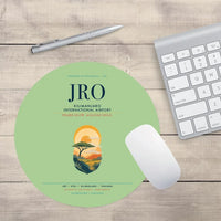 Thumbnail for Kilimanjaro International Airport (JRO) design on light green round mouse pad