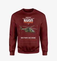 Thumbnail for NHIndustries NH90 TTH design on wine red sweatshirt