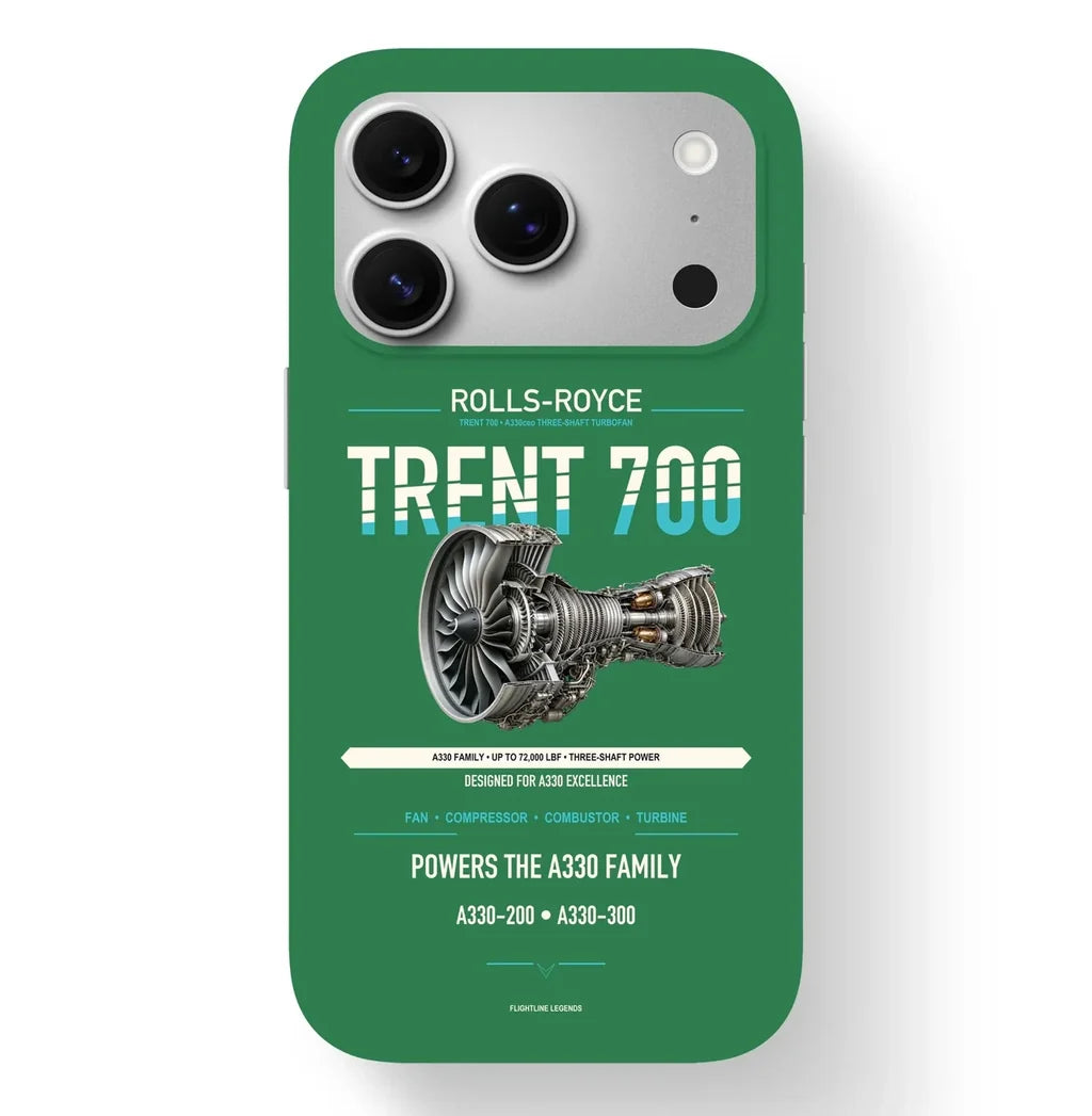 TRENT 700 Case design on green iphone case