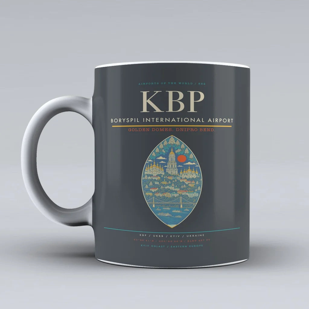 Boryspil International Airport KBP Mug - Gray