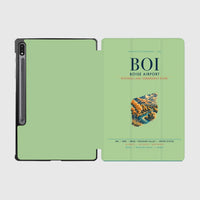 Thumbnail for Boise Airport (BOI) design on light green samsung tablet tablet case