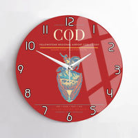 Thumbnail for Yellowstone Regional Airport (COD) design on red no frame wall clock