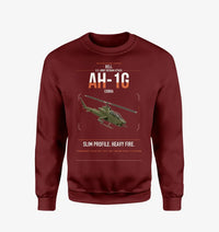 Thumbnail for Bell AH-1G Cobra design on wine red sweatshirt