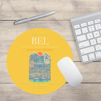 Thumbnail for Belem Val de Cans - Julio Cezar Ribeiro International Airport BEL Mouse-Pad Round - Yellow