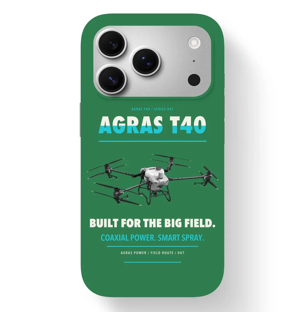 DJI Agras T40 Case design on green iphone case