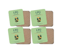 Thumbnail for Luang Prabang International Airport (LPQ) design on light green 4 pieces set coaster