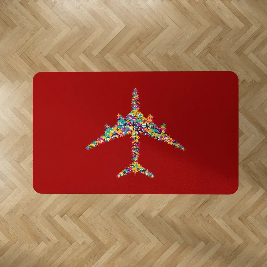 Colourful Airplane Floor Mat - view 8