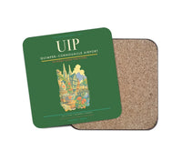 Thumbnail for Quimper–Cornouaille Airport (UIP) design on green 1 piece coaster