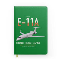 Thumbnail for E-11A BACN design on green notebook