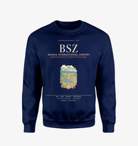 Thumbnail for Manas International Airport Bishkek BSZ Sweatshirt - Navy Blue