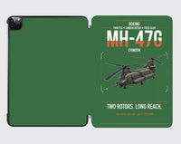 Thumbnail for Boeing MH-47G Chinook design on green ipad tablet case