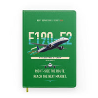 Thumbnail for Embraer E190-E2 design on green notebook
