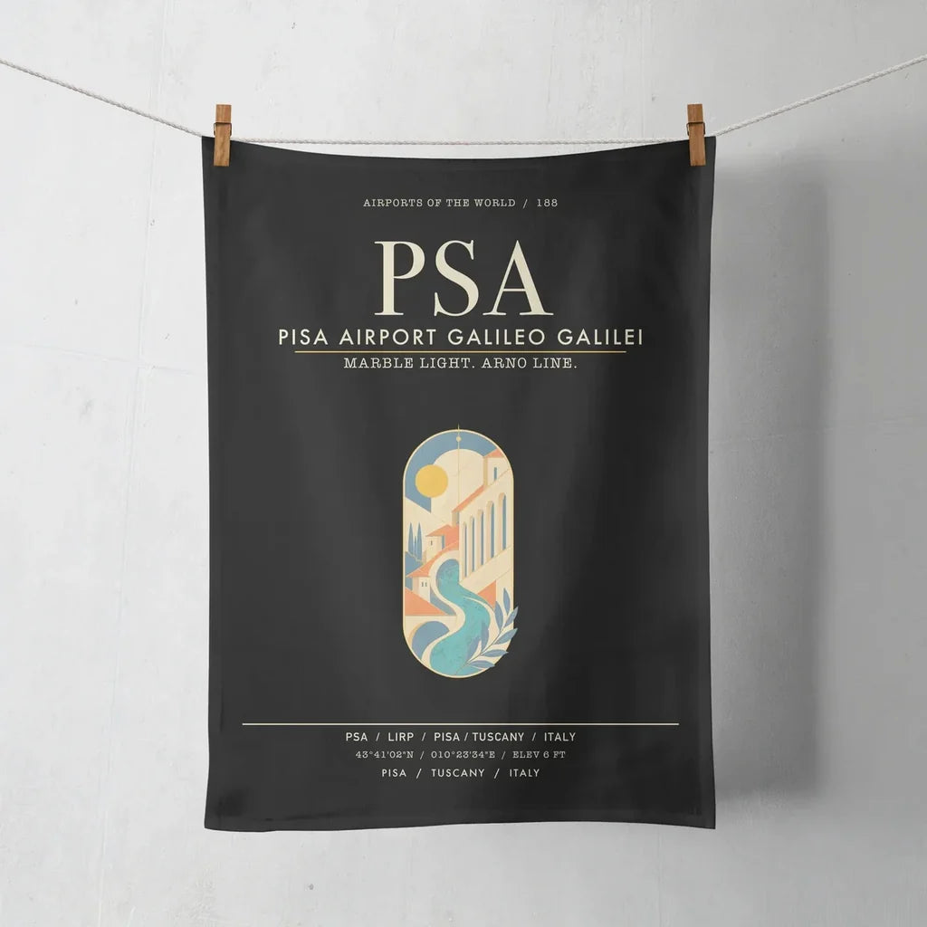 Pisa Airport Galileo Galilei PSA - Black