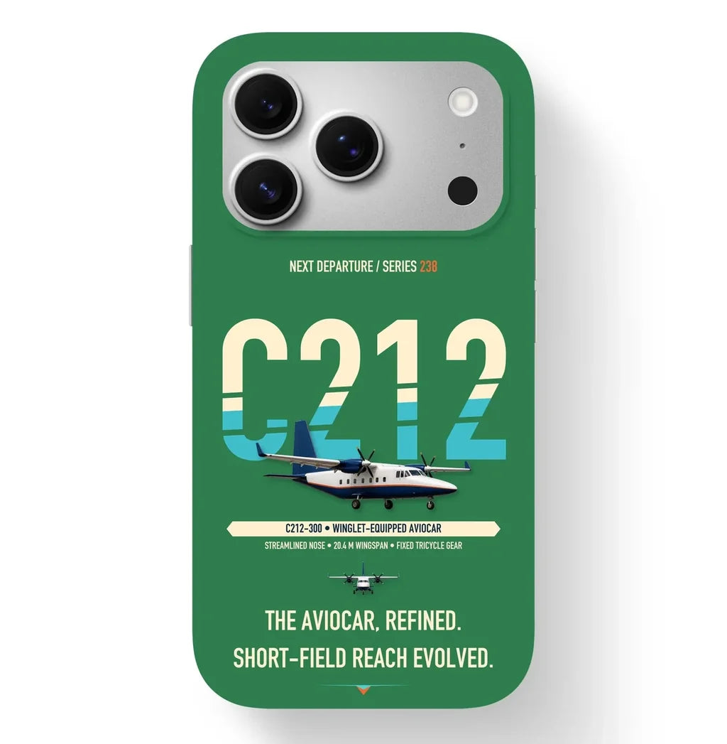 CASA C-212-300 Aviocar Case design on green iphone case