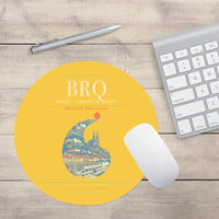 Thumbnail for Brno - Turany Airport BRQ Mouse-Pad Round - Yellow