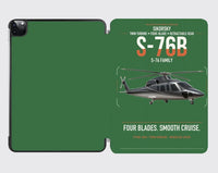 Thumbnail for Sikorsky S-76B design on green ipad tablet case