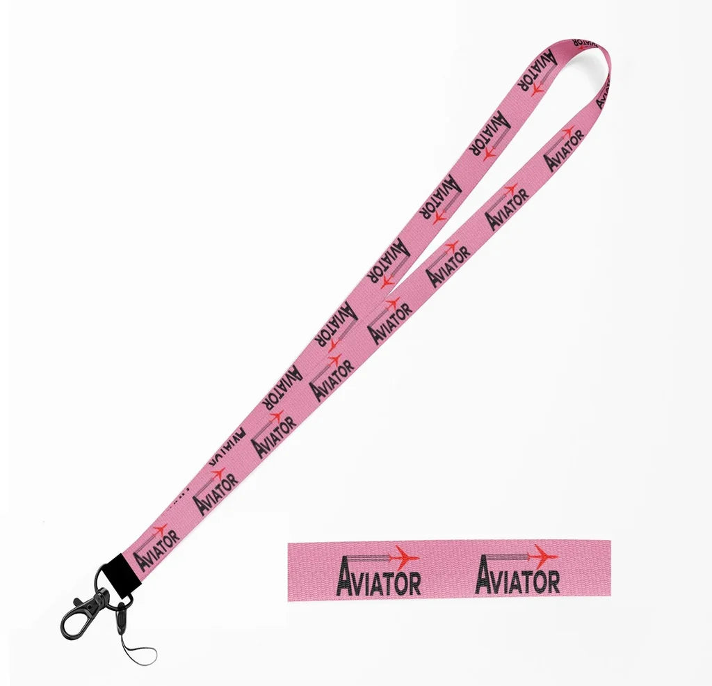 Aviator lanyard - pink