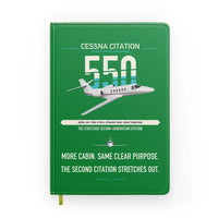 Thumbnail for Cessna Citation 550 - Citation II design on green notebook