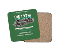 Thumbnail for PW127M design on green 1 piece coaster
