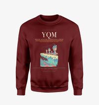 Thumbnail for Greater Moncton International Airport (YQM) design on wine red sweatshirt