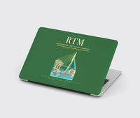 Thumbnail for Rotterdam The Hague Airport (RTM) design on green MacBook case