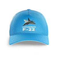 Thumbnail for The Fighter Jet 22 Silhouette printed hat - light blue