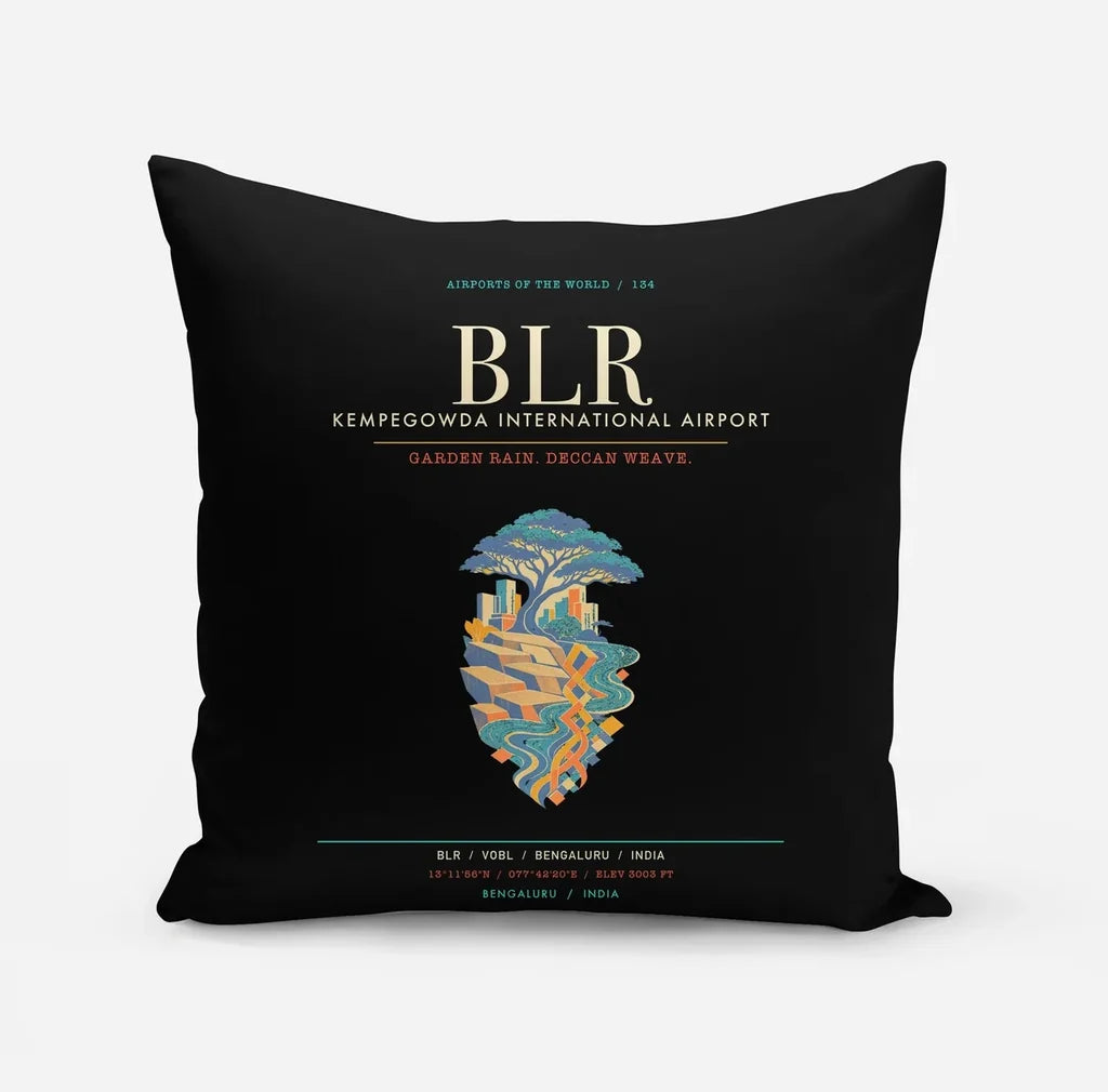 Kempegowda International Airport Bengaluru BLR - Deccan Garden Silk Loom - Black